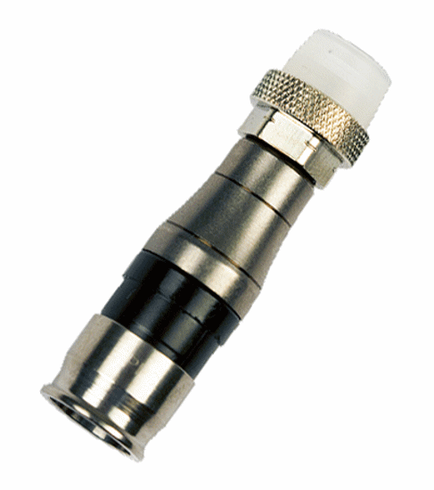RG11 White Weather Boot SignalTight Aqua Tight Universal Compression Connector NiTin-Plated Brass Construction Coaxial Fitting EX11N716WSPLUS
