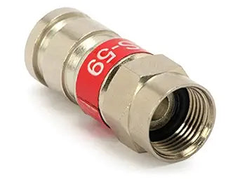 RG59 UNIVERSAL COAXIAL COMPRESSION FITTING WEATHER SEAL CONNECTOR VIDEO SIGNAL 18mm STROKE LENGTH