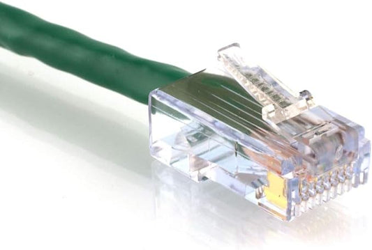 CAT6 CMR Riser LAN Network Ethernet Patch Jumper Cable Cord, Solid Pure Copper 23AWG 4-Pair UTP, RJ45 Fittings, UL ETL CMR, Broadband Internet Modem Cable, Assembled in USA (1 to 200 feet, Green)