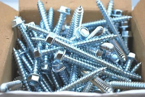 100 HEX LAG SCREWS 5/16" X 3" LS516X3 WASHER 7/16" head ALL PORPUSE