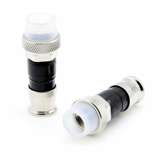 RG59 EX59XLWSPLUS Weather Boot Aqua Tight EX Series Weather Proof Anti-Corrosion Nickel-Plated Brass Construction Coaxial Cable Compression Connectors