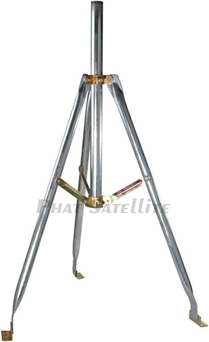 Satellite Tripod for Dish 2" & 1 5/8" OD Satellite Mount