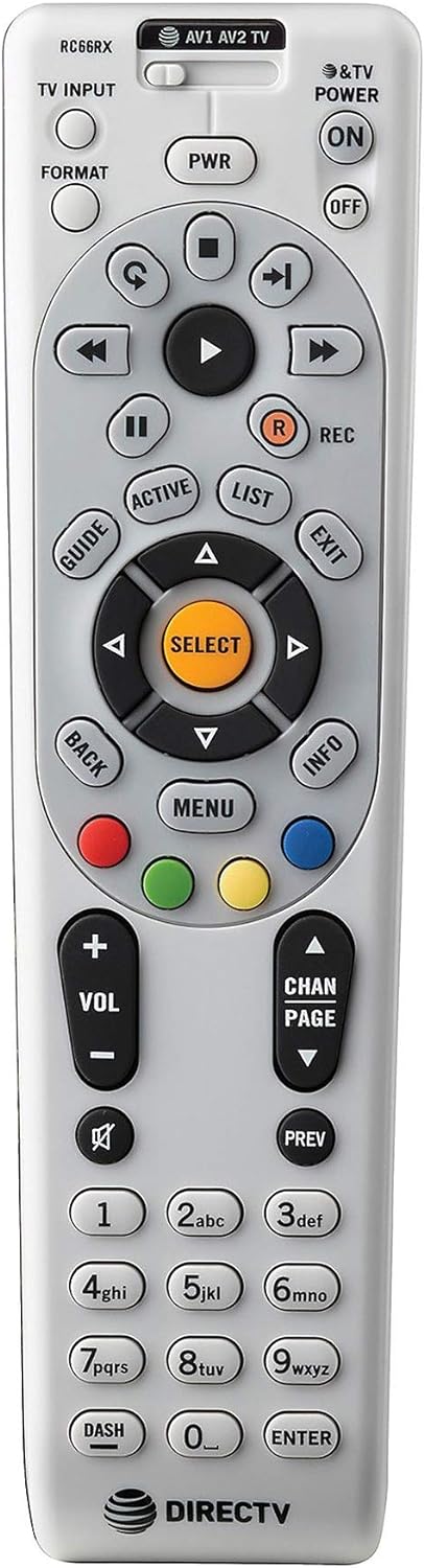 RC66RX 4-Device LCD LED HDTV Plasma TV TVs A/V Receiver Replacement RF Remote Control