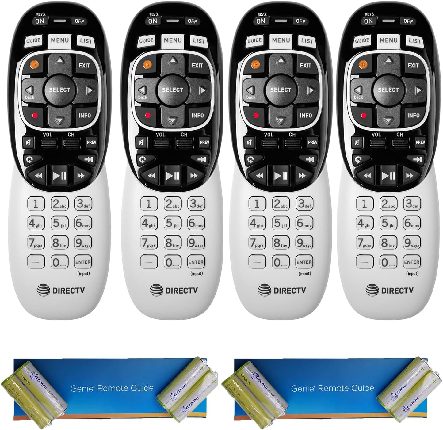 RC73 IR/RF Remote Control - 4 Pack