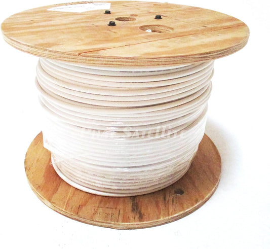1000ft MADE IN USA RG-11 2285V PLENUM DUAL SHIELD COMMERCIAL BUILDING REQUIREMENT COAX CABLE 3GHz 14AWG 75 Ohm UL ETL CMP ANTI-STATIC SMOKELESS NON-TOXIC FIRE RETARDANT PVC JACKET