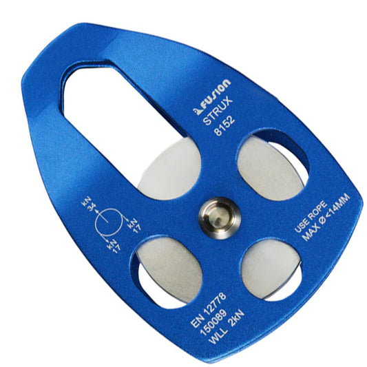 FUS Aluminum Rescue Side Swing pulley FP-8152-BLU