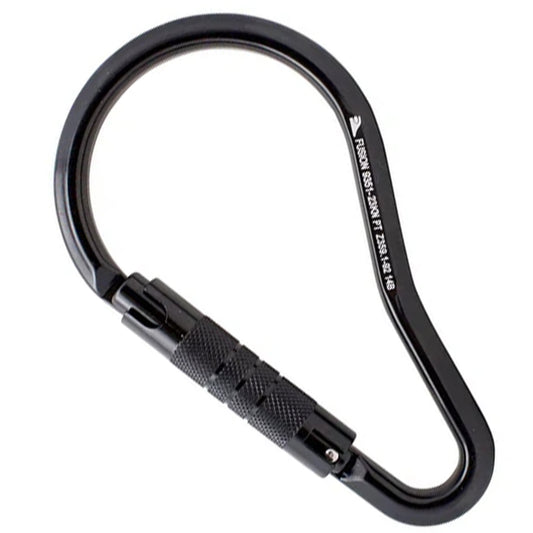 FUS Climb Prima Alumn Auto Lock Ladder Hook Carabiner FP-9351-K-BLK