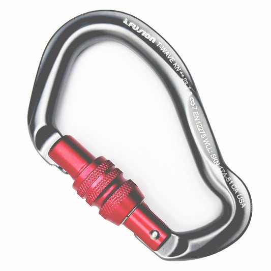 FUS Techno Wave Screw-Locking Carabiner