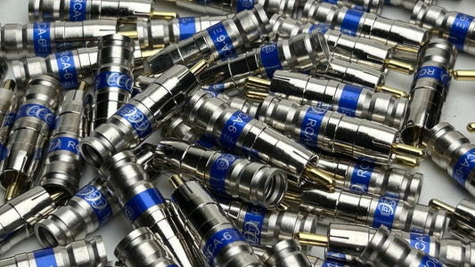 RG6 RCA Connector Universal Compression Fittings