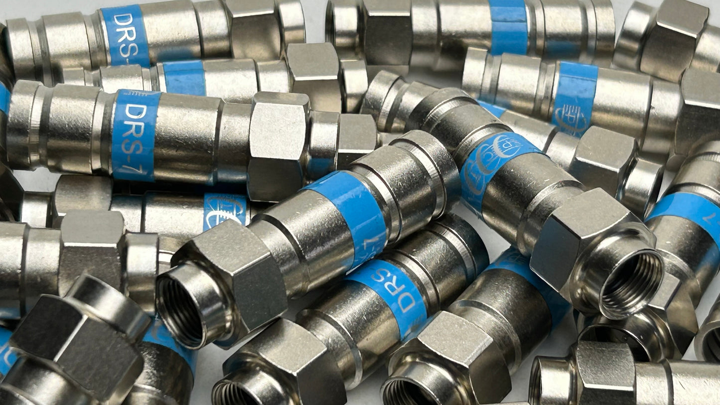Compression Fittings DRS-7 COAXIAL RG7 COMMUNICATION CABLE CONNECTORS