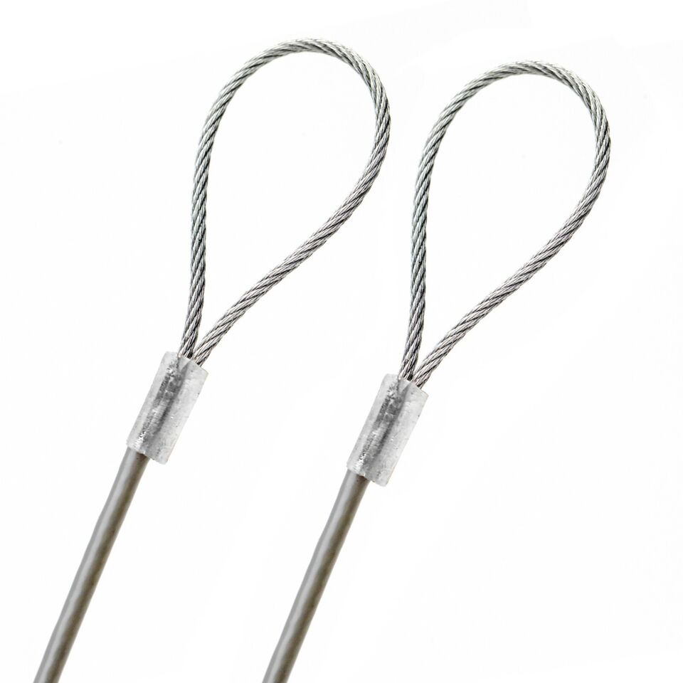 101-200 feet Order To Size 1/8 Galvanized Steel Cable GRAY Vinyl Coated To 1/16 Made To Order In USA