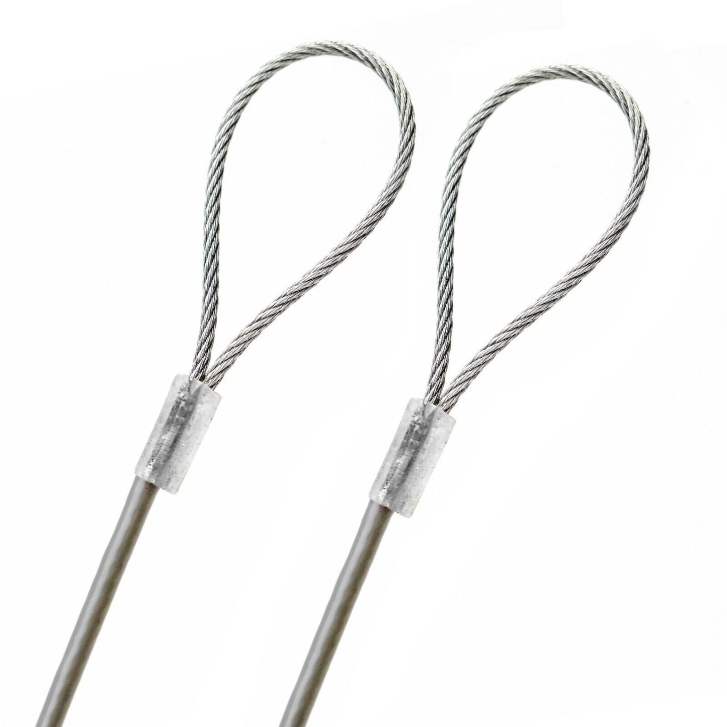 101-200in Order To Size 1/16 Galvanized Steel Cable GRAY Vinyl Coated To 1/8 Made To Order In USA