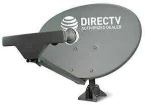 Ready to Install Package : Directv HD Satellite Dish SWM5 LNB + RG6 COAXIAL Cables Included Ka/ku Slim Line Dish Antenna SL5 AU9 Single Output