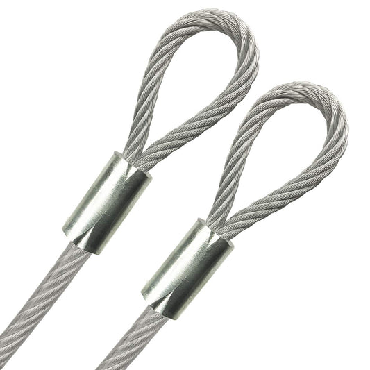 String Lights Wire Rope Tension Cable Kit – Galvanized Steel Wind Support for Patio & Deck
