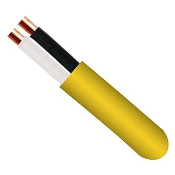 PHAT SATELLITE INTL feet Yellow Plenum Thermostat Wire 18/2 Solid Copper 18AWG 2-Conductor Low Voltage Electrical Power Limited Circuit Wire Flame Retardant PVC, UL Listed CMP (feet, Yellow)
