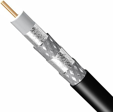 1000ft QUAD SHIELD SOLID COPPER RG6 CABLE 18AWG 3Ghz 75 Ohm CL2 FOR IN-WALL INSTALLATION UL ETL CM RATED INDOOR/OUTDOOR CERTIFIED. UV PROTECTED PVS JACKET HDTV, DIRECTV, DISH NETWORK, ANTENNA