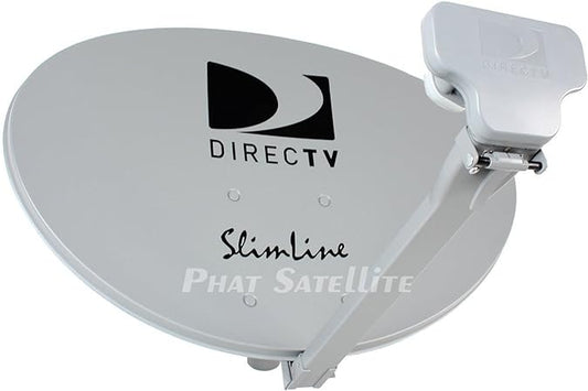 Ready to Install Package : HD Satellite Dish w/ SWM3 LNB + RG6 COAXIAL Cables Included Ka/ku Slim Line Dish Antenna SL3 Single Output W/ 4 Port Splitter