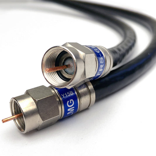 QUAD SHIELD COPPER CORE RG6 & Dual Shield MADE to ORDER -  Coaxial Cable - PRO GRADE Connectors