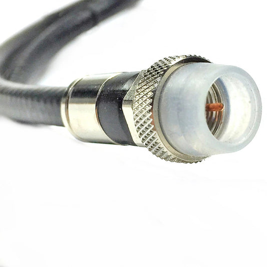 MADE to ORDER - Dual Shield / QUAD SHIELD Solid Bare COPPER CORE RG6 Coaxial Cable - PRO GRADE Connectors