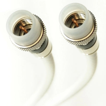 MADE to ORDER - Dual Shield / QUAD SHIELD Solid Bare COPPER CORE RG6 Coaxial Cable - PRO GRADE Connectors