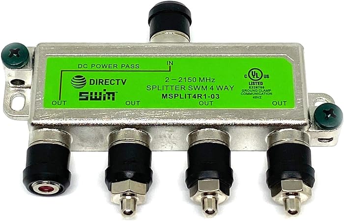 MSPLIT4R1-03 Approved WNC 4-Way Wide Band SWM Splitter