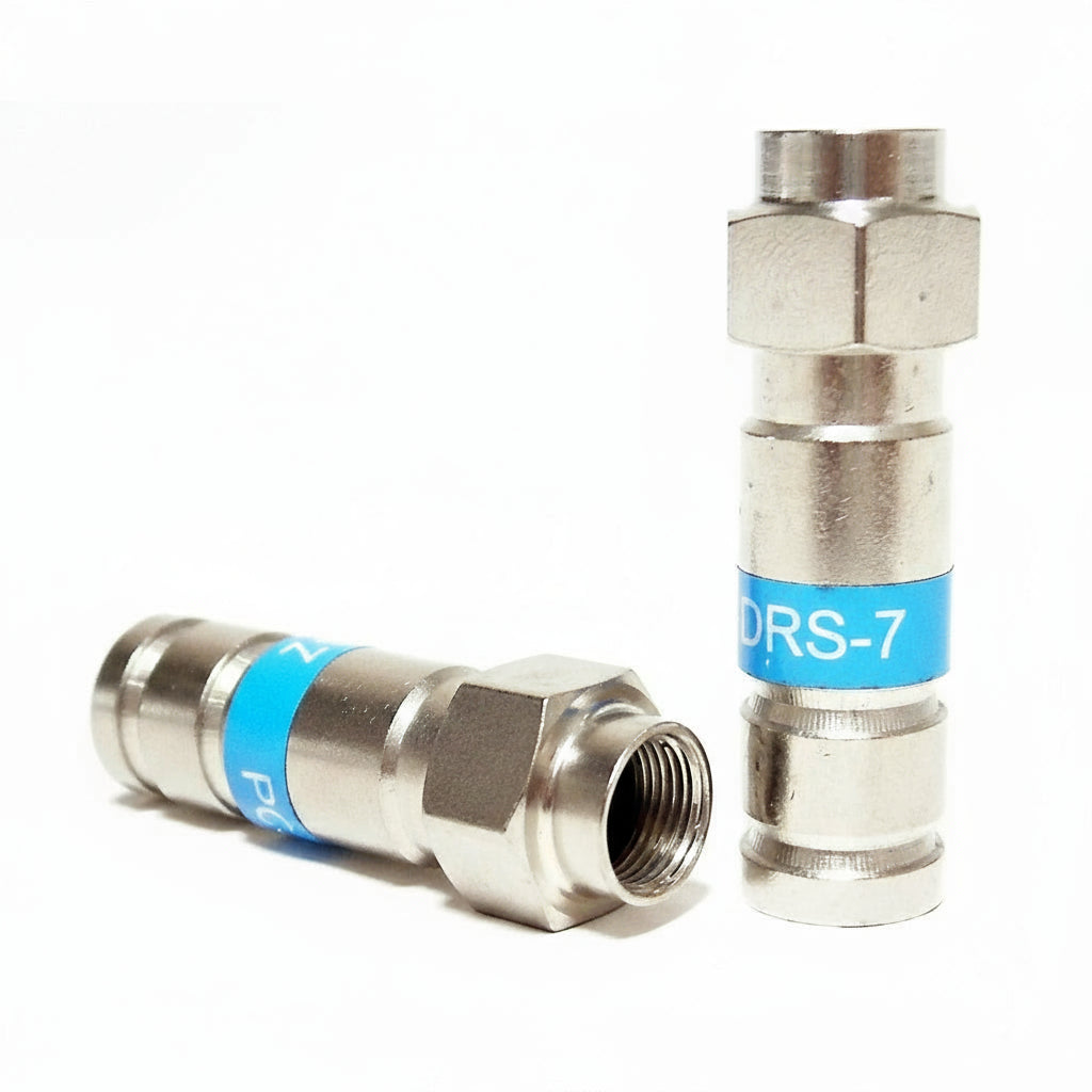 Compression Fittings DRS-7 COAXIAL RG7 COMMUNICATION CABLE CONNECTORS ...