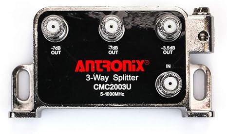 ANT CMC2003U 3-Way Universal Port Splitter -3.5dB -7dB 5-1002 MHz