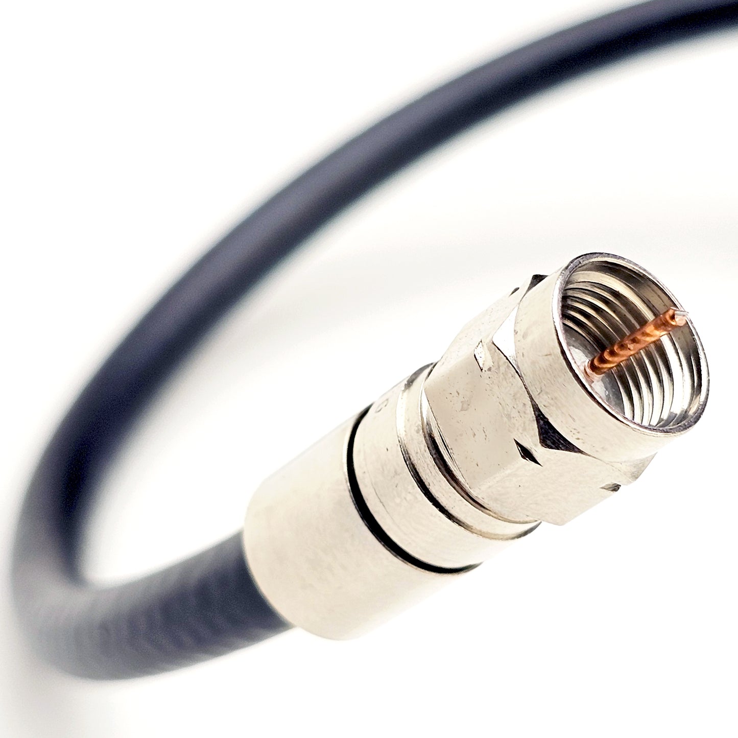 MADE to ORDER - Dual Shield / QUAD SHIELD Solid Bare COPPER CORE RG6 Coaxial Cable - PRO GRADE Connectors
