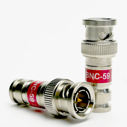 BNC 59 Connector Universal Compression Fittings