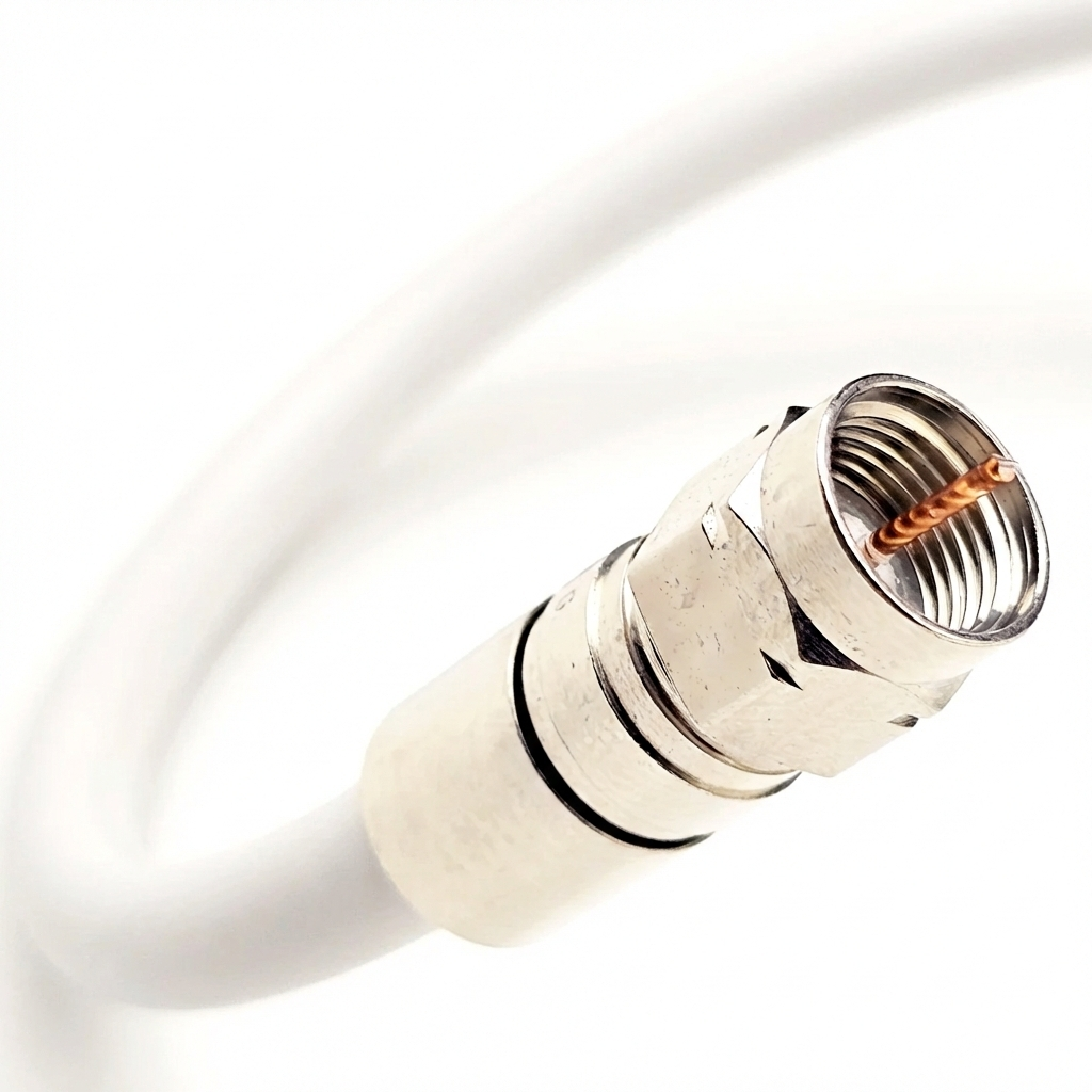 MADE to ORDER - Dual Shield / QUAD SHIELD Solid Bare COPPER CORE RG6 Coaxial Cable - PRO GRADE Connectors