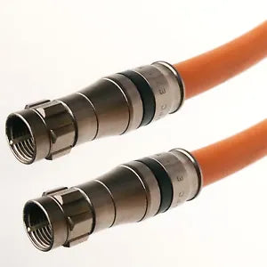 PHAT Satellite - Enhanced RG11U Tri Shield Direct Burial Coax Underground Coaxial Cable in USA (Orange)